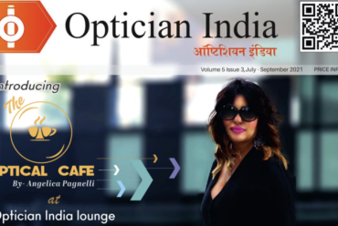 Angelica Pagnelli sulla copertina di Optician India